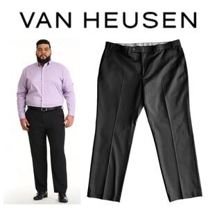 Van Heusen Black Trouser Dress Pants 40 Waist Men’s